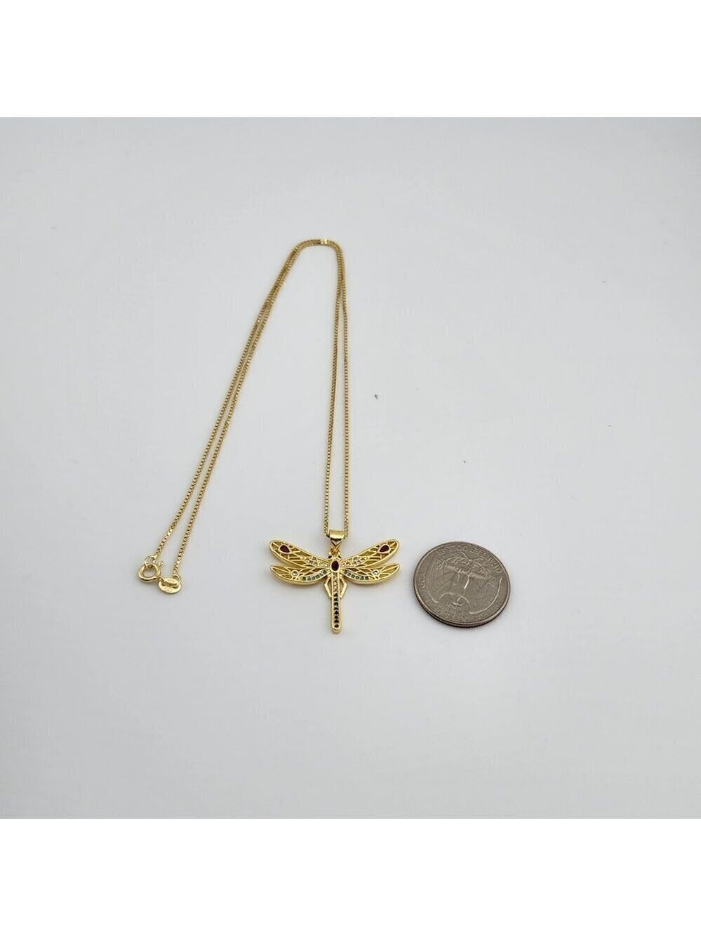 Last One Brand New Multi Colored DragonFly Necklace - Picture 7 of 12